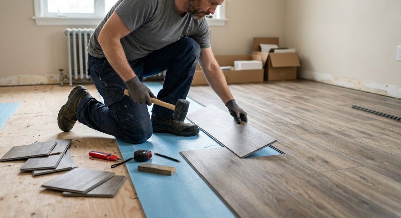Linoleum Floor Installation