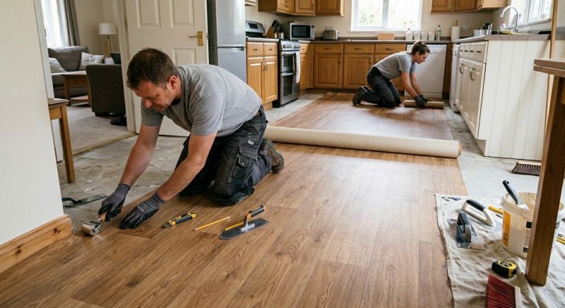 Linoleum Floor Installation in Plymouth, MI