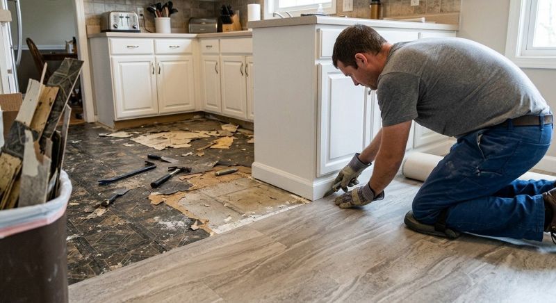 Linoleum Floor Installation in West Bloomfield, MI