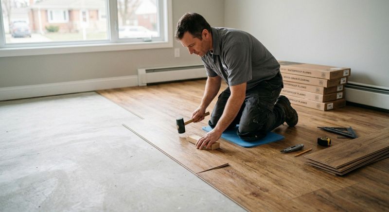 Linoleum Floor Installation in Westland, MI