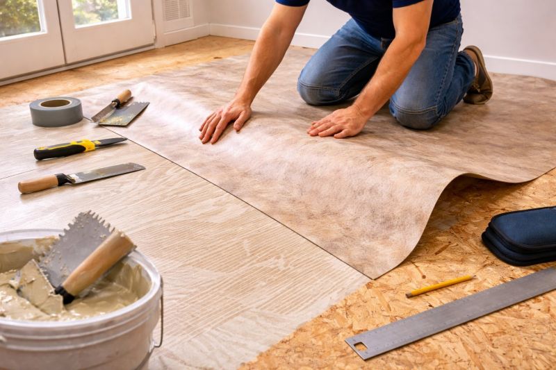 Sheet Vinyl Installation in Walled Lake, MI