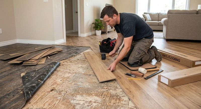 Vinyl Floor Replacement in Plymouth, MI